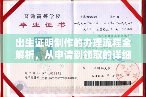 锡林郭勒出生证明制作的办理流程全解析，从申请到领取的详细指南
