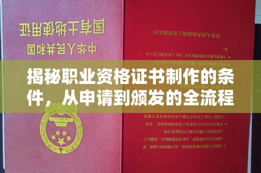 锡林郭勒揭秘职业资格证书制作的条件，从申请到颁发的全流程解析